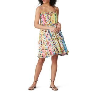 ALL THINGS MOOCHI X RTR Multicolor Polka Dot Blessica Mini Dress Size S